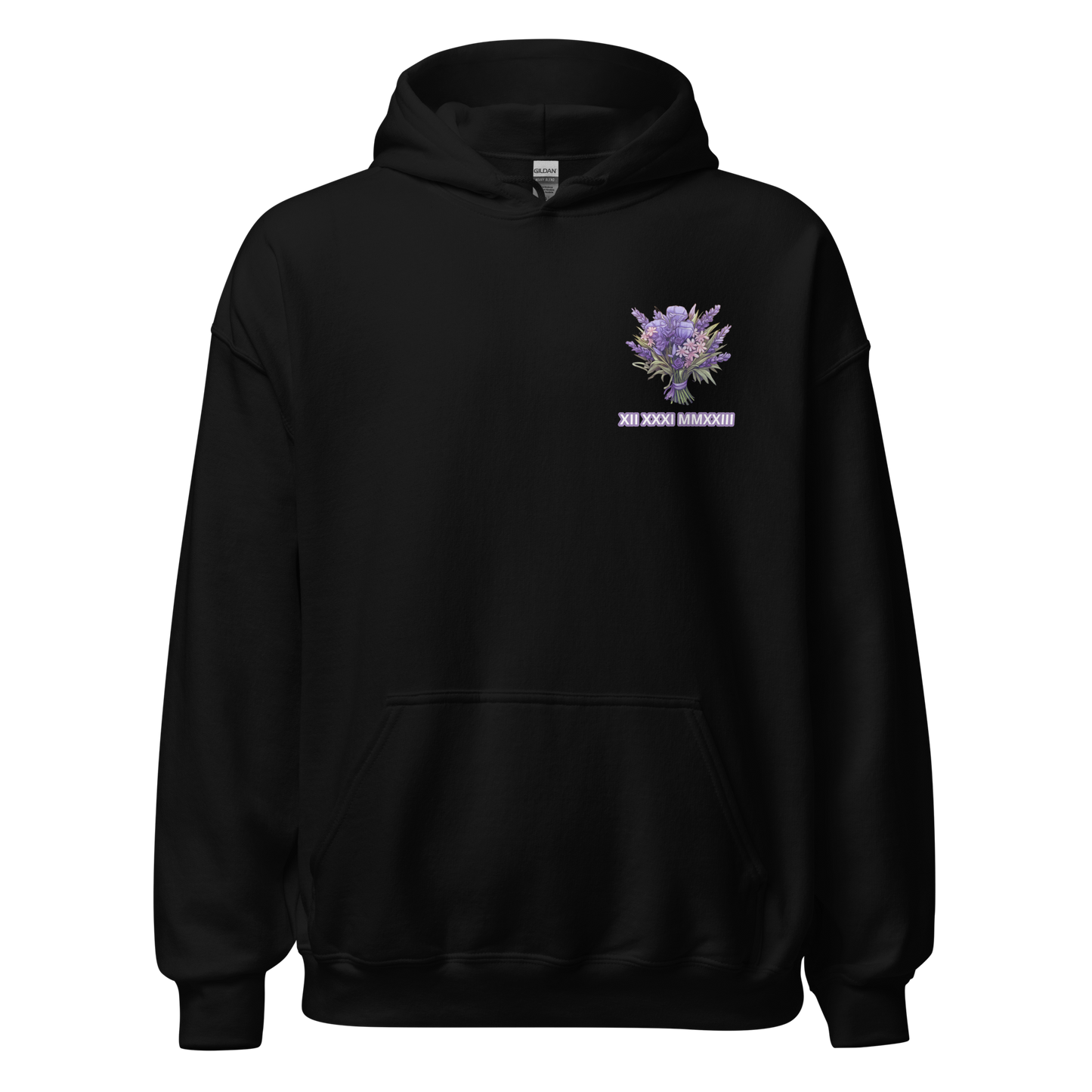 Purple Flower Hoodie