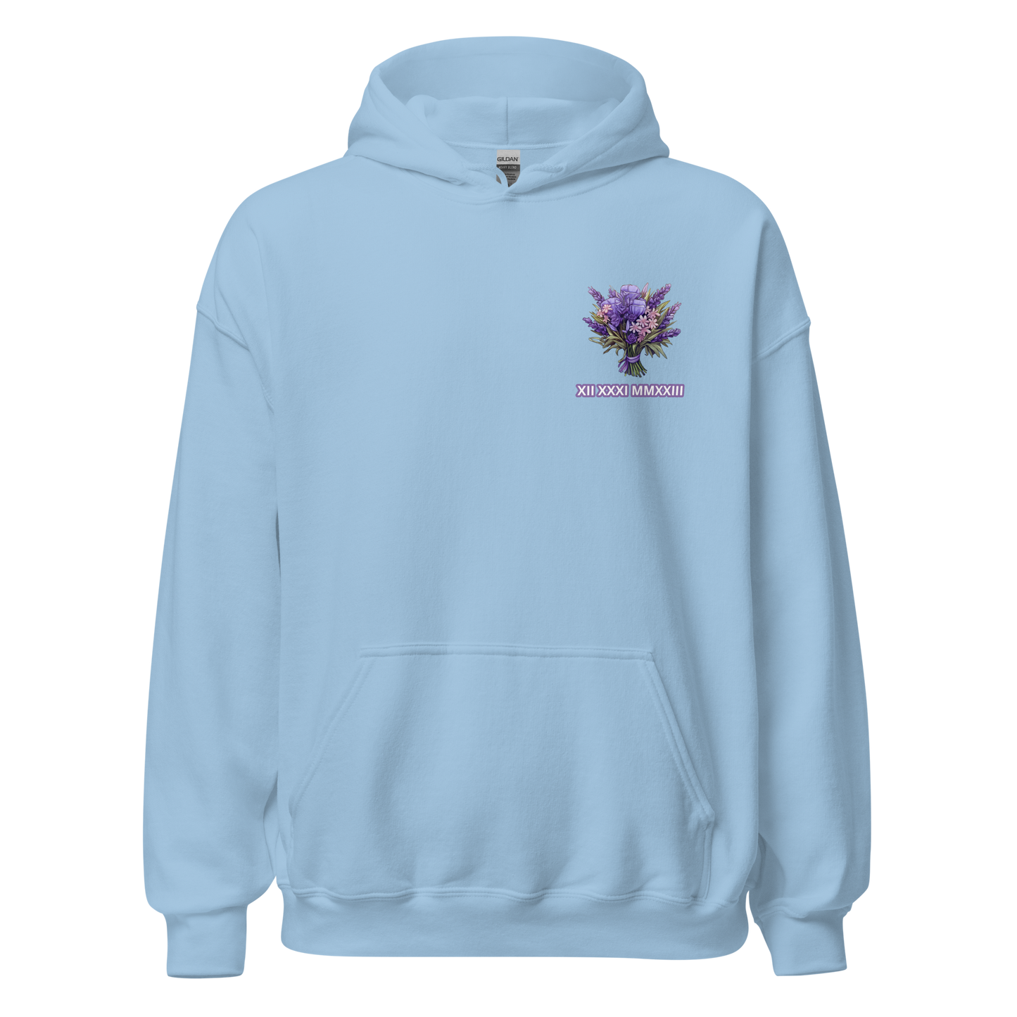 Purple Flower Hoodie