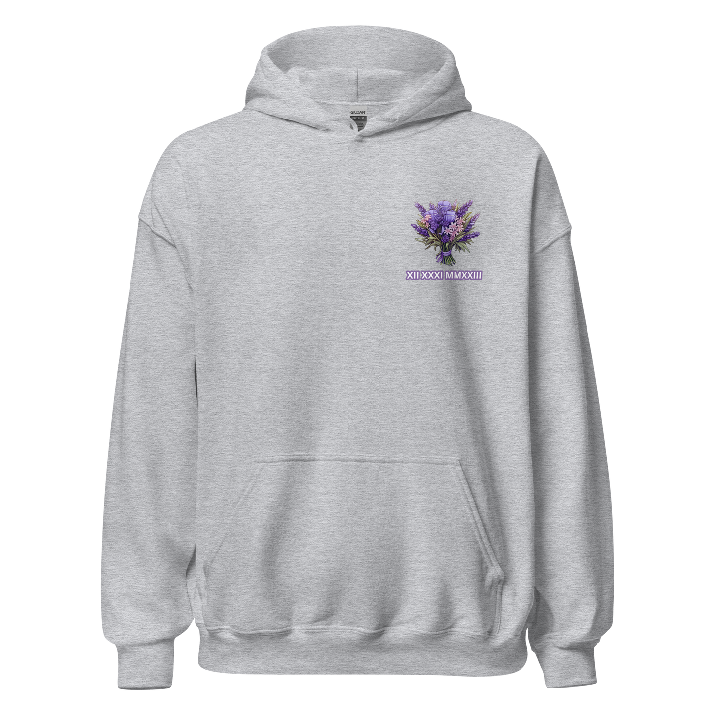 Purple Flower Hoodie