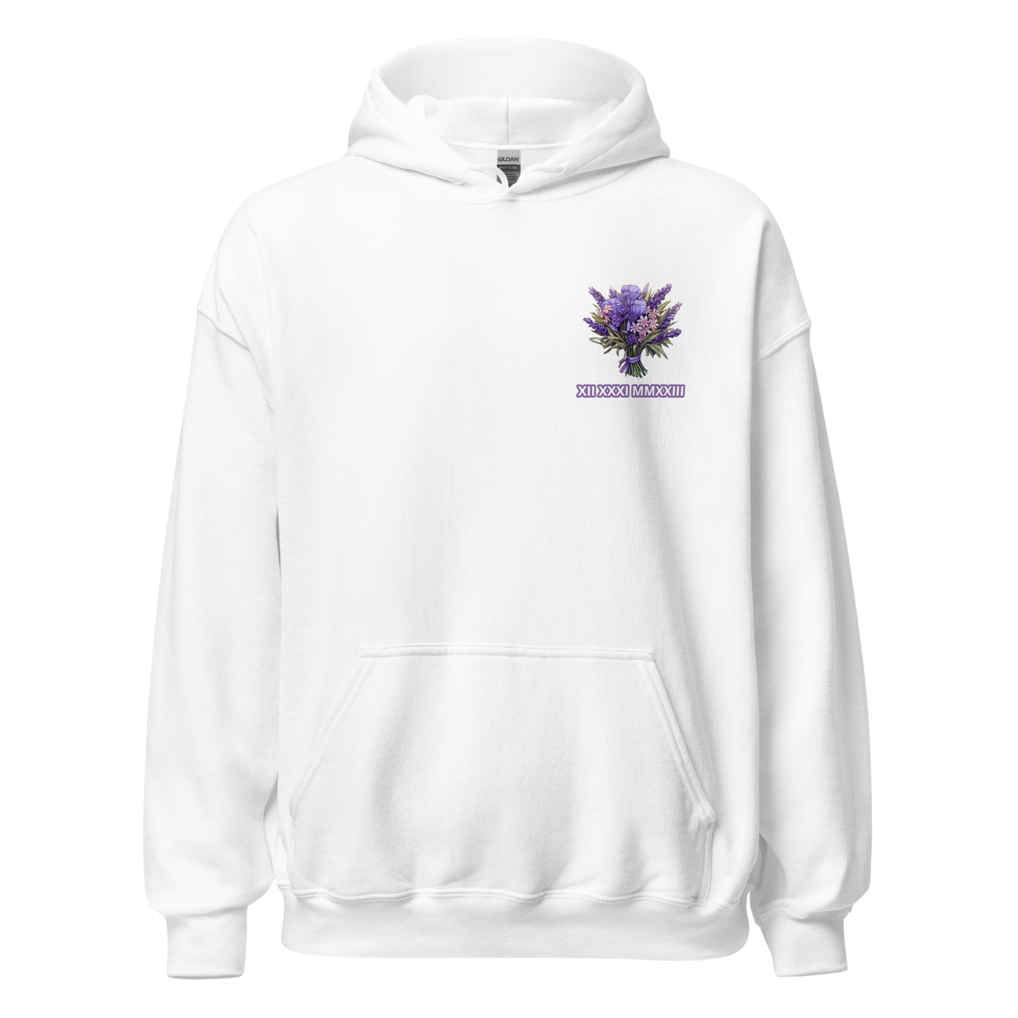 Purple Flower Hoodie